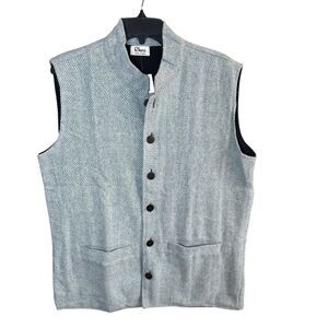 Women's Gray Button-Up Vest